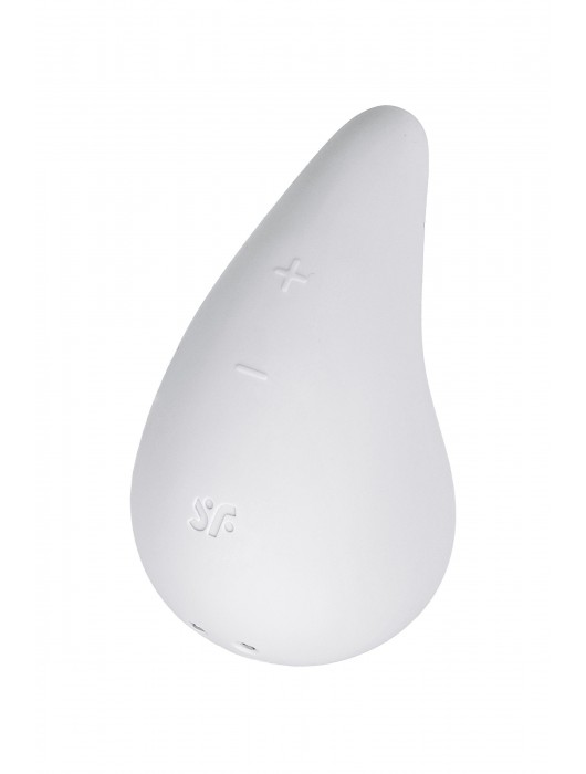 Белый вибромассажер в форме капли Dew Drop - Satisfyer