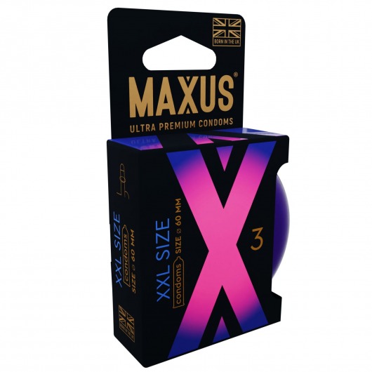 Презервативы Maxus XXL увеличенного размера - 3 шт. - Maxus - купить с доставкой в Красногорске
