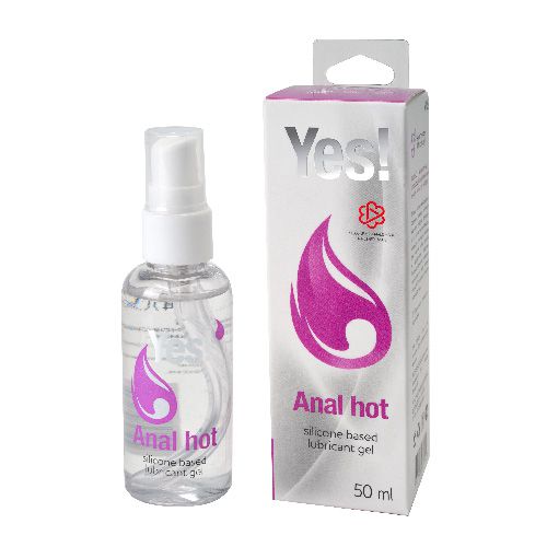 Согревающая силиконовая гель-смазка Yes Anal hot - 50 мл. - Sitabella - купить с доставкой в Красногорске