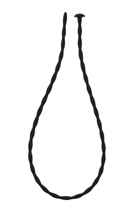 Черный уретральный массажер Glide Medium - 30 см. - Lola Games - купить с доставкой в Красногорске