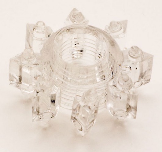 Прозрачное гелевое эрекционное кольцо-звезда - Toyfa Basic - в Красногорске купить с доставкой