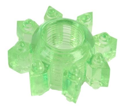 Зеленое эрекционное кольцо-звезда - Toyfa Basic - в Красногорске купить с доставкой