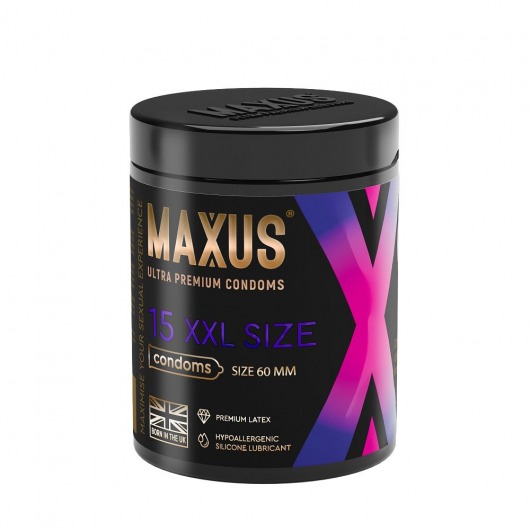 Презервативы увеличенного размера Maxus XXL - 15 шт. - Maxus - купить с доставкой в Красногорске