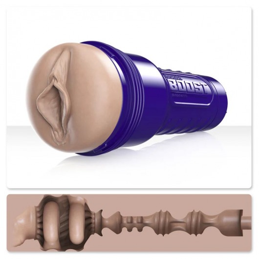 Телесный мастурбатор-вагина Fleshlight Boost Bang - Fleshlight - в Красногорске купить с доставкой