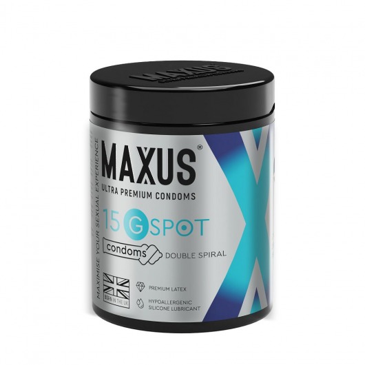 Гладкие презервативы Maxus G spot с двойной спиралью - 15 шт. - Maxus - купить с доставкой в Красногорске