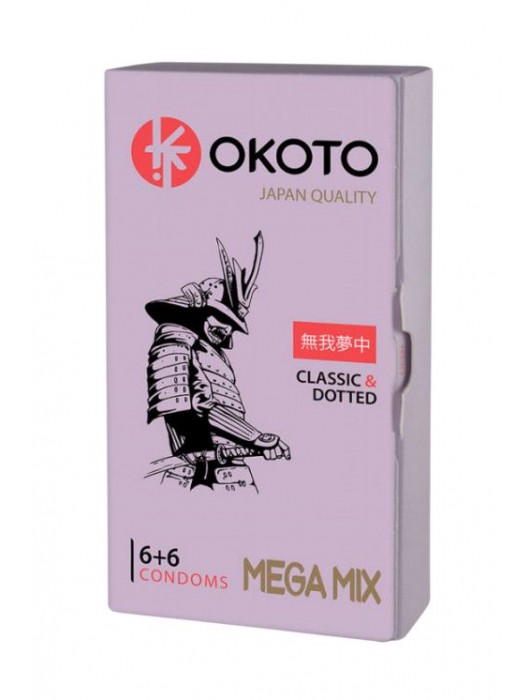 Презервативы OKOTO Mega Mix - 12 шт. - Sitabella - купить с доставкой в Красногорске