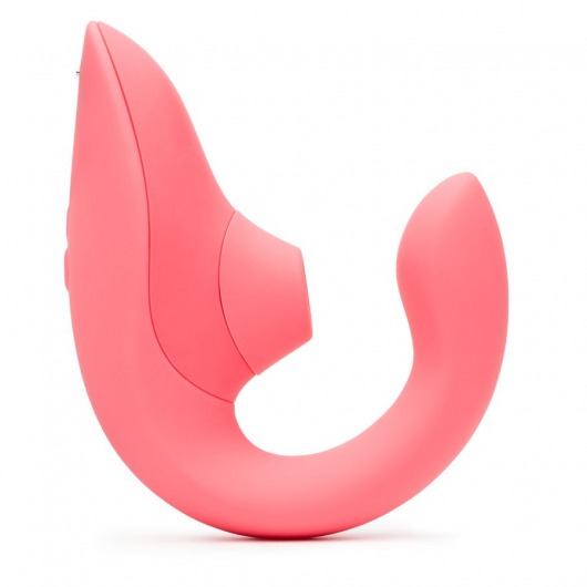 Розовый вибромассажер для двойной стимуляции Womanizer Blend - Womanizer