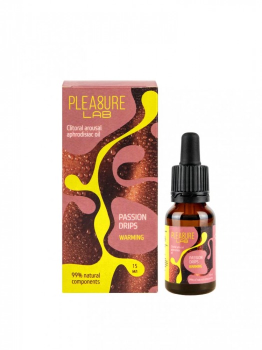 Капли с согревающим эффектом Passion Drips Warming - 15 мл. - Pleasure Lab - купить с доставкой в Красногорске
