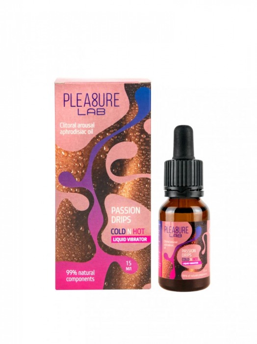 Жидкий вибратор Passion Drips Cold n Hot - 15 мл. - Pleasure Lab - купить с доставкой в Красногорске