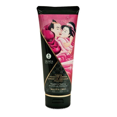 Массажный крем для тела с ароматом малины Raspberry feeling - 200 мл. - Shunga - купить с доставкой в Красногорске