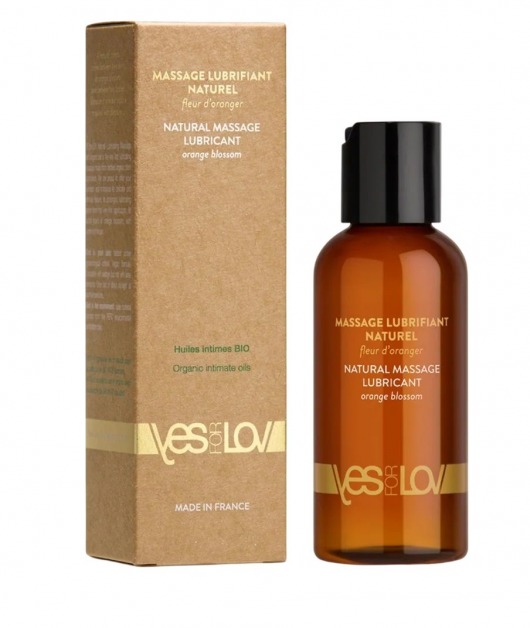 Натуральная массажная смазка Natural Lubricant Orange Blossom - 100 мл. - YESforLOV - купить с доставкой в Красногорске