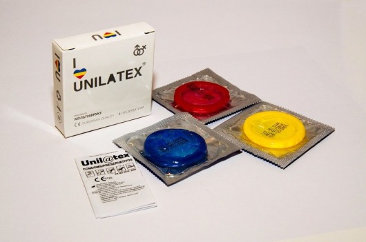 Разноцветные ароматизированные презервативы Unilatex Multifruits - 3 шт. - Unilatex - купить с доставкой в Красногорске