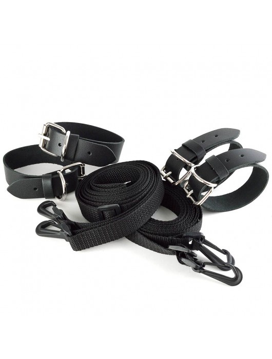 Черный комплект для растяжки на кровати «Новичок» - Sitabella - купить с доставкой в Красногорске