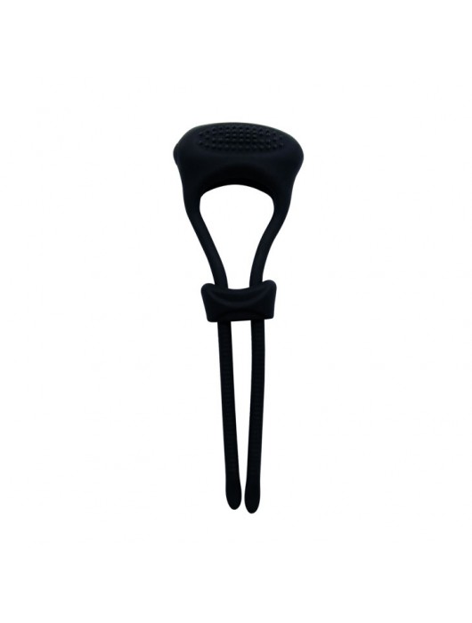 Чёрное лассо на пенис с вибрацией - Baile - в Красногорске купить с доставкой