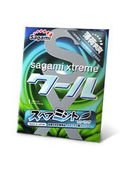 Презерватив Sagami Xtreme Mint с ароматом мяты - 1 шт. - Sagami - купить с доставкой в Красногорске