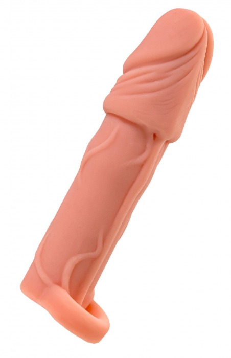 Телесная удлиняющая насадка с подхватом - 16 см. - ToyFa - в Красногорске купить с доставкой