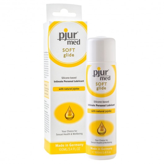 Силиконовый лубрикант с жожоба pjur MED Soft glide - 100 мл. - Pjur - купить с доставкой в Красногорске