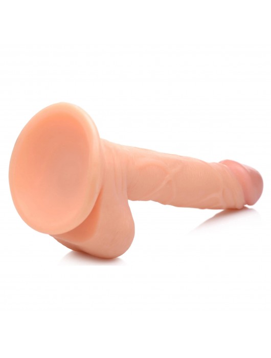 Телесный фаллоимитатор 6.5  Dildo with Balls - 19 см. - XR Brands