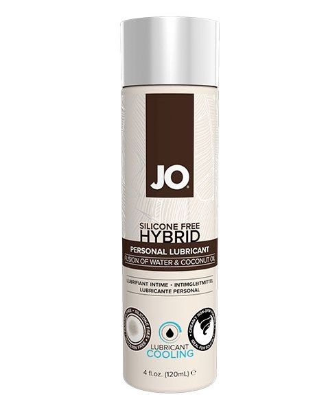 Водно-масляный лубрикант с охлаждающим эффектом JO Silicon free Hybrid Lubricant COOLING - 120 мл. - System JO - купить с доставкой в Красногорске