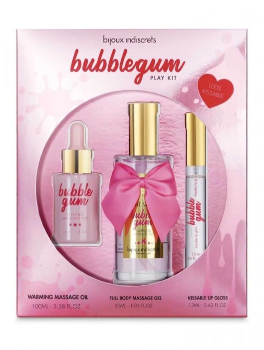 Набор средств для массажа и ласк Bubblegum Play Kit - Bijoux Indiscrets - купить с доставкой в Красногорске