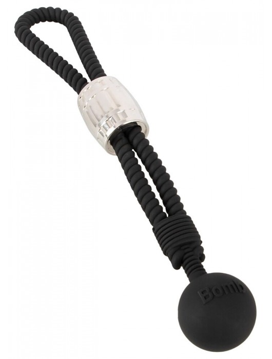 Черное эрекционное лассо с шариком-утяжелителем Heavy Rope - Orion - в Красногорске купить с доставкой