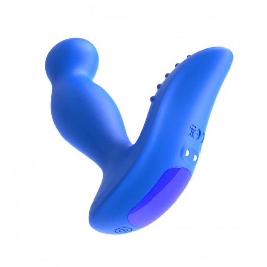 Синий вибромассажер простаты 3,5’’ P-spot Massager - 12,5 см. - Erokay - в Красногорске купить с доставкой