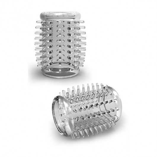Прозрачная насадка с шипами STAY HARD COCK SLEEVE 01 CLEAR - Blush Novelties - в Красногорске купить с доставкой
