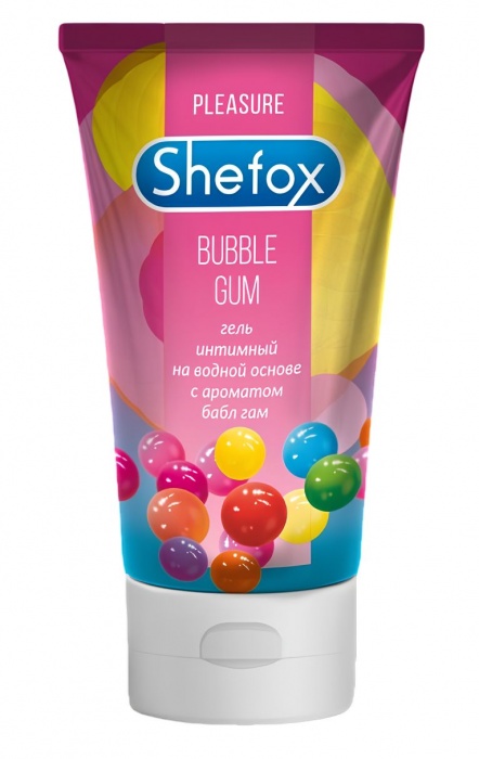 Интимная гель-смазка Shefox «Бабл гам» - 50 мл. - Shefox - купить с доставкой в Красногорске
