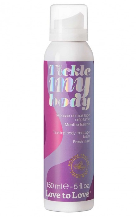 Массажная хрустящая пенка Tickle My Body Fresh Mint с ароматом мяты - 150 мл. - Love to Love - купить с доставкой в Красногорске