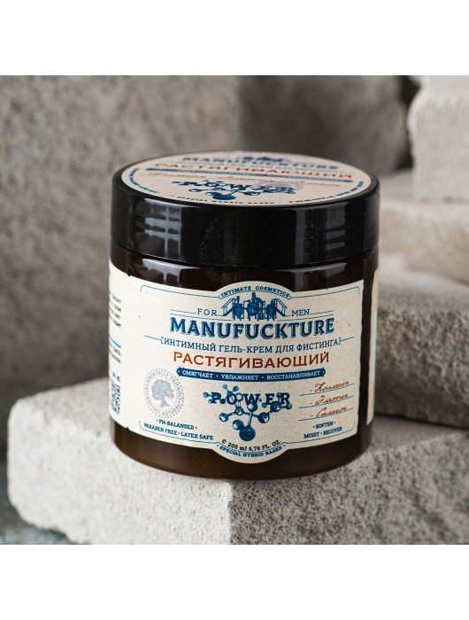 Растягивающий интимный гель-крем для фистинга с коллагеном - 200 мл. - MANUFUCKTURE - купить с доставкой в Красногорске