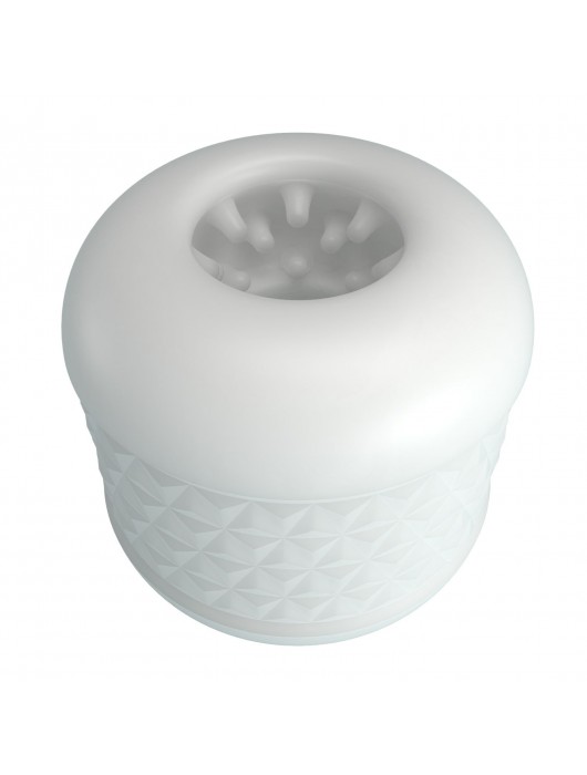 Белый сквозной мастурбатор Crystle - Baile - в Красногорске купить с доставкой