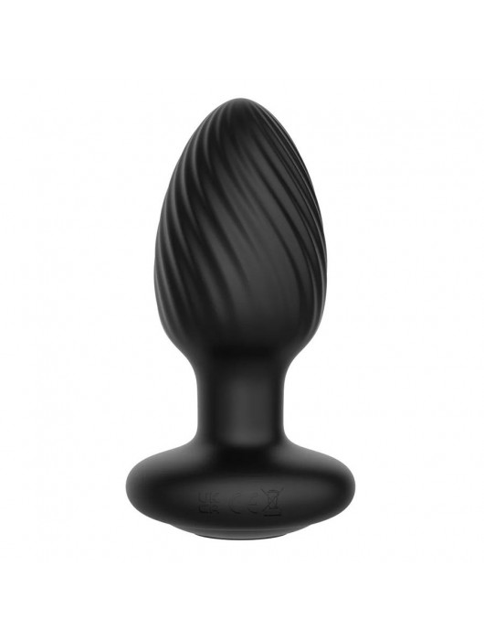 Черная анальная вибровтулка Nexus Tornado Large с функцией вращения - Nexus Range