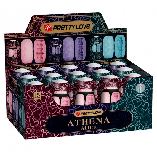 Набор из 15 мастурбаторов Athena Alice - Baile - в Красногорске купить с доставкой
