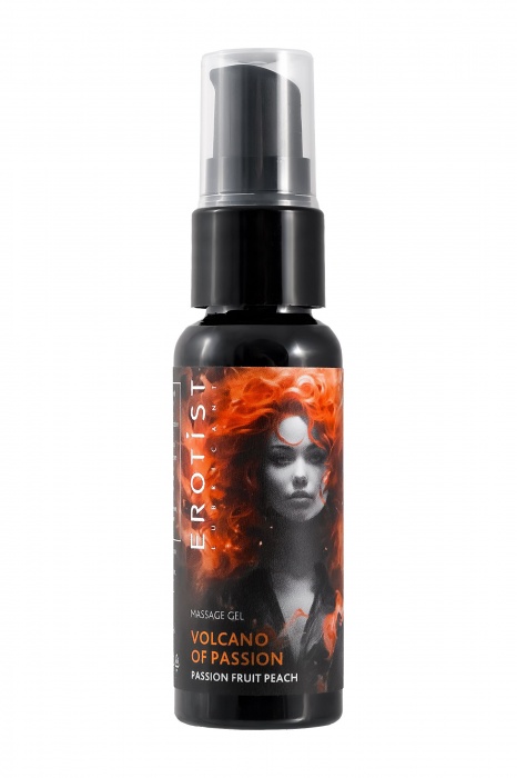 Гель с эффектом вибрации Volcano Of Passion со вкусом персика и маракуйи - 25 мл. - Erotist Lubricants - купить с доставкой в Красногорске