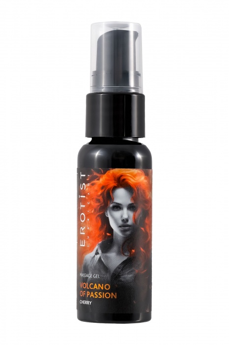 Гель с эффектом вибрации Volcano Of Passion со вкусом вишни - 25 мл. - Erotist Lubricants - купить с доставкой в Красногорске
