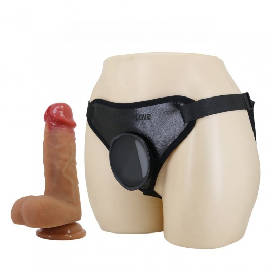 Страпон с универсальным поясом Fogg - 17,5 см. - Baile - купить с доставкой в Красногорске