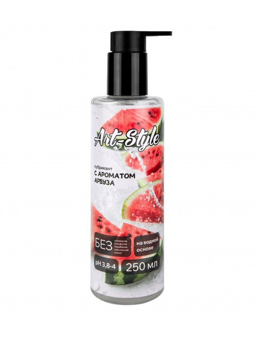Лубрикант на водной основе Art-Style с ароматом арбуза - 250 мл. - Art-Style - купить с доставкой в Красногорске