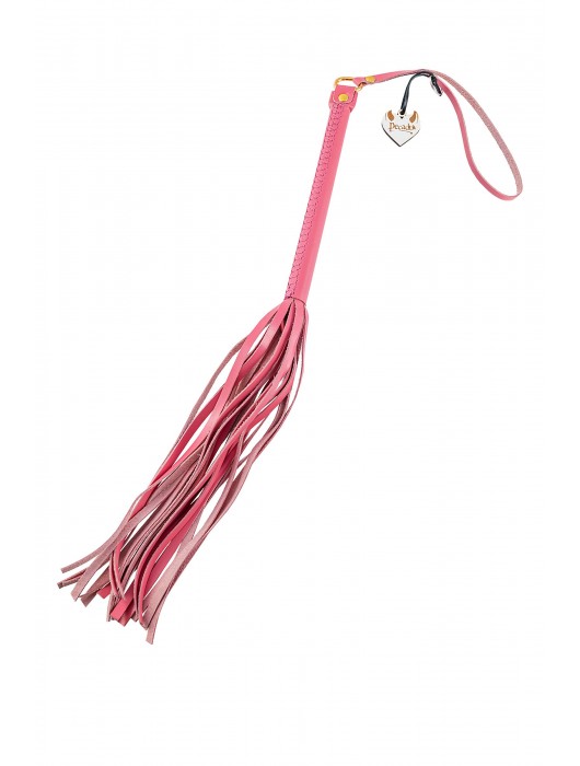 Розовая кожаная плеть - 50 см. - Pecado - купить с доставкой в Красногорске