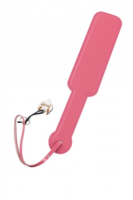 Розовый кожаный пэддл - 37 см. - Pecado - купить с доставкой в Красногорске