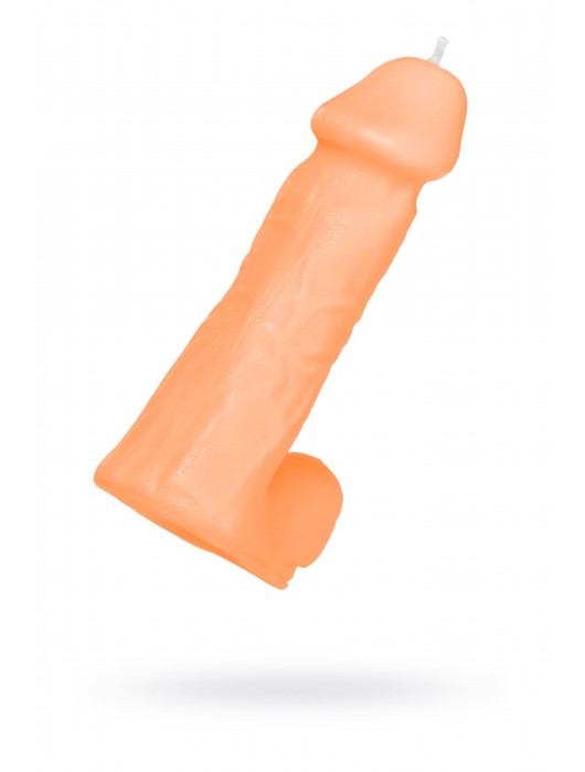 Оранжевая сувенирная свеча «Пенис» - Pecado - купить с доставкой в Красногорске