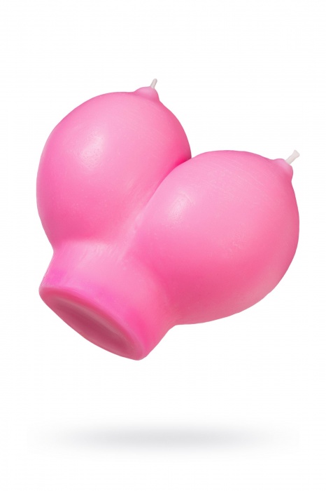 Розовая свеча «Сиськи» - 150 гр. - Pecado - купить с доставкой в Красногорске