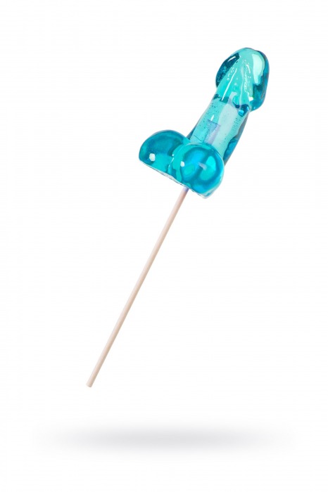Голубой леденец в форме члена со вкусом блю кюрасао - 80 гр. - Sosuчki - купить с доставкой в Красногорске