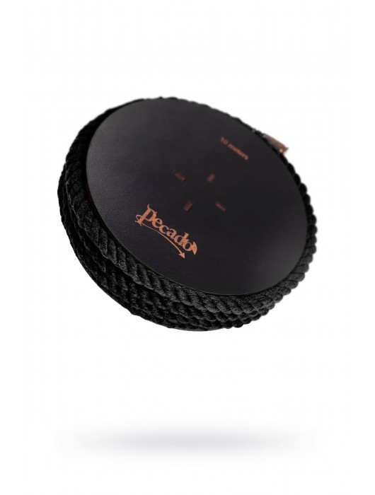 Черная веревка для шибари на катушке - 10 м. - Pecado - купить с доставкой в Красногорске