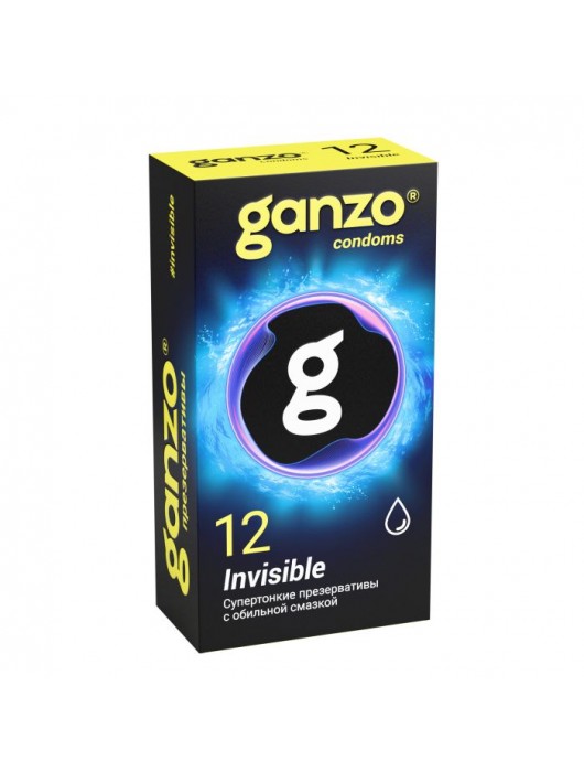 Супертонкие презервативы Ganzo Invisible - 12 шт. - Ganzo - купить с доставкой в Красногорске