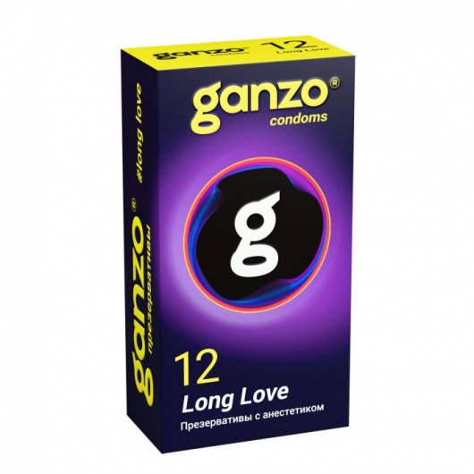 Презервативы с анестетиком для продления удовольствия Ganzo Long Love - 12 шт. - Ganzo - купить с доставкой в Красногорске