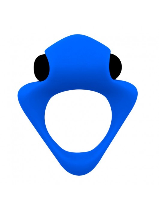 Синее эрекционное кольцо Wooomy Tribeс с вибрацией - Adrien Lastic - в Красногорске купить с доставкой