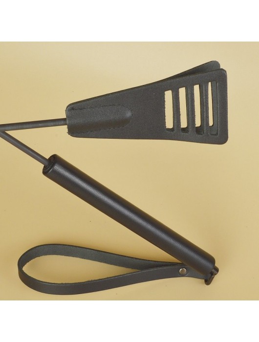 Черный кожаный стек «Сириус» - 60 см. - Sitabella - купить с доставкой в Красногорске