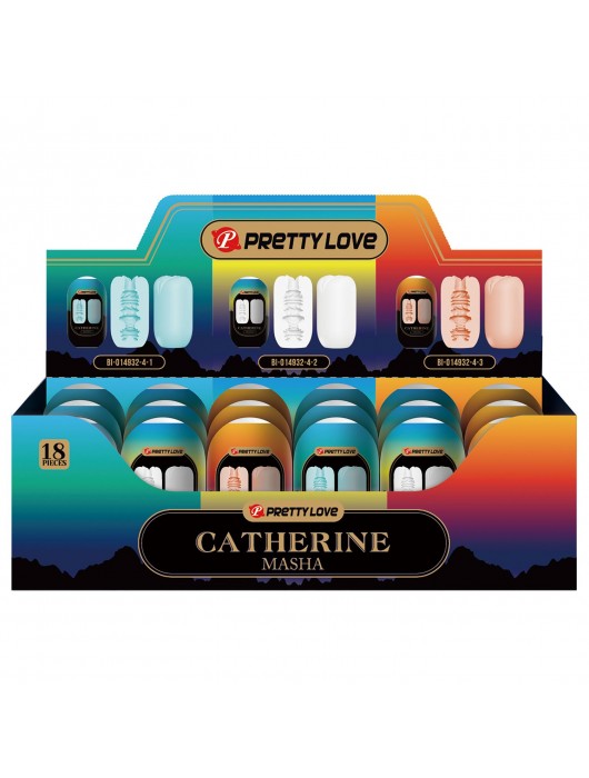 Набор из 18 мастурбаторов Catherine Masha - Baile - в Красногорске купить с доставкой