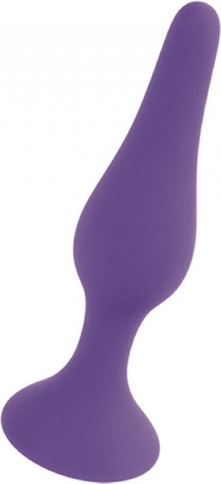 Фиолетовая анальная втулка Silcone Purple Plug Extra Large - 15,5 см. - Boys of Toys