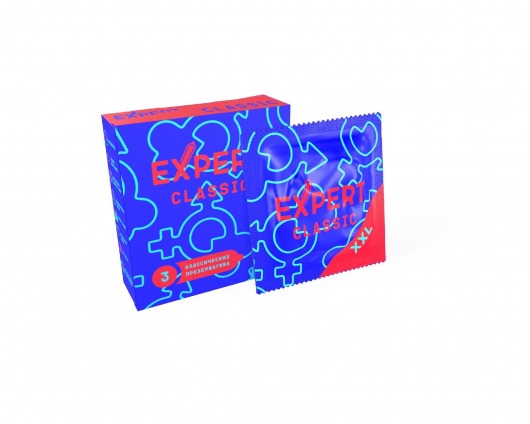Презервативы увеличенного размера Expert Classic XXL - 3 шт. - Expert - купить с доставкой в Красногорске